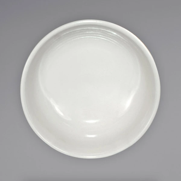 International Tableware AT-15 Athena 18 Oz. Ivory (American White) Embossed Stoneware Nappie / Oatmeal Bowl - 36/Case 2 International Tableware AT-15 Athena 18 Oz. Ivory (American White) Embossed Stoneware Nappie / Oatmeal Bowl - 36/Case - Image 2
