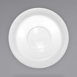 International Tableware DR-38 Dresden 4 3/4" Bright White Porcelain A.D. Espresso Saucer - 36/Case