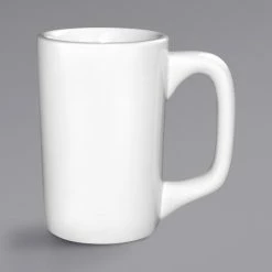 International Tableware 8207-P 10 Oz. European White Stoneware Kodiak Mug - 36/Case