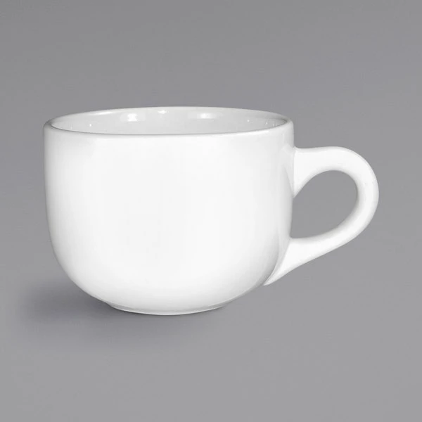 International Tableware 822-02 14 Oz. European White Stoneware Latte Cup - 24/Case 1 International Tableware 822-02 14 Oz. European White Stoneware Latte Cup - 24/Case