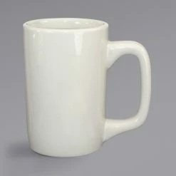 International Tableware 8207-01 10 Oz. Ivory (American White) Stoneware Kodiak Mug - 36/Case