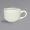 International Tableware 822-01 16 Oz. Ivory (American White) Stoneware Latte Cup - 24/Case