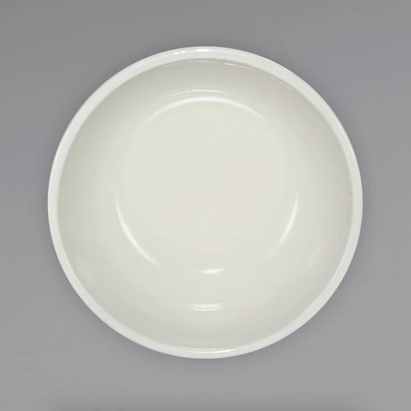 International Tableware RO-15 Roma 13 Oz. Ivory (American White) Rolled Edge Stoneware Nappie / Oatmeal Bowl - 36/Case 2 International Tableware RO-15 Roma 13 Oz. Ivory (American White) Rolled Edge Stoneware Nappie / Oatmeal Bowl - 36/Case - Image 2