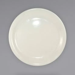International Tableware VA-7 Valencia 7 1/4" Ivory (American White) Narrow Rim Stoneware Plate - 36/Case