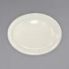 International Tableware VA-51 Valencia 16" X 10 7/8" Ivory (American White) Narrow Rim Stoneware Platter - 6/Case