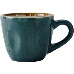 Tuxton GGE-085 TuxTrendz Artisan Geode Azure 3.5 Oz. China Cup - 24/Case