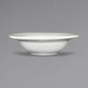 International Tableware NP-10 Newport 8 Oz. Ivory (American White) Embossed Stoneware Grapefruit Bowl - 36/Case