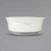 International Tableware NP-15 Newport 13 Oz. Ivory (American White) Embossed Stoneware Nappie / Oatmeal Bowl - 36/Case