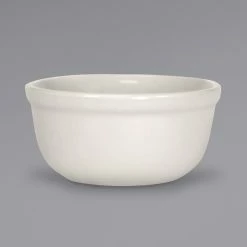 International Tableware RO-150 Roma 14 Oz. Ivory (American White) Stoneware Rimless Soup Bowl - 12/Case