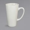 International Tableware 867-01 16 Oz. Ivory (American White) Stoneware Funnel Cup - 24/Case
