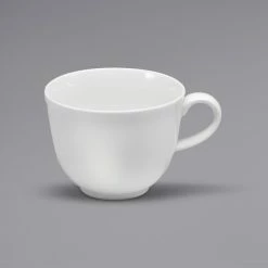 Sant' Andrea Sant'Andrea Queensbury By 1880 Hospitality R4650000512 9.5 Oz. Round Bright White Porcelain Tall Cup - 36/Case