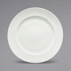 Sant' Andrea Sant'Andrea Othello By 1880 Hospitality W6010000133 8 1/4" Round White Wide Rim Bone China Plate - 36/Case