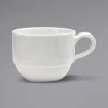 Sant' Andrea Sant'Andrea Cromwell By 1880 Hospitality W6030000530 8.5 Oz. Warm White Stackable Porcelain Cup - 36/Case