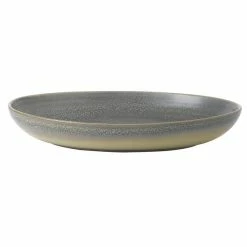 Dudson EG267 Evo 38.75 Oz. Matte Granite Deep Oval Stoneware Bowl By Arc Cardinal - 12/Case