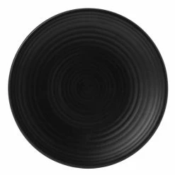 Dudson EJ205 Evo 8" Matte Jet Coupe Round Stoneware Plate By Arc Cardinal - 24/Case