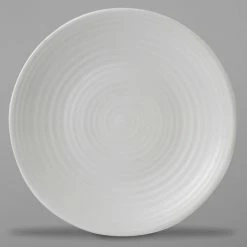 Dudson EP205 Evo 8" Matte Pearl Coupe Round Stoneware Plate By Arc Cardinal - 24/Case