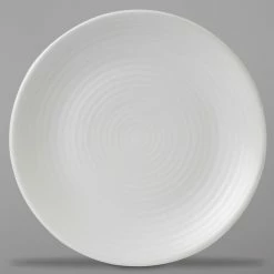 Dudson EP229 Evo 9" Matte Pearl Coupe Round Stoneware Plate By Arc Cardinal - 24/Case