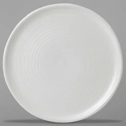 Dudson EP254 Evo 10" Matte Pearl Flat Round Stoneware Plate By Arc Cardinal - 12/Case