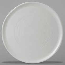 Dudson EP318 Evo 12 1/2" Matte Pearl Flat Round Stoneware Plate By Arc Cardinal - 8/Case