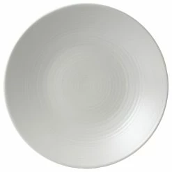 Dudson EP292 Evo 11 1/2" Matte Pearl Deep Round Stoneware Plate By Arc Cardinal - 8/Case