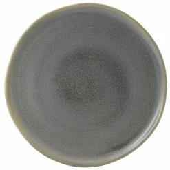 Dudson EV318 Evo 12 1/2" Matte Granite Flat Round Stoneware Plate By Arc Cardinal - 8/Case