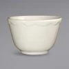 International Tableware VI-4 Victoria 7.25 Oz. Ivory (American White) Scalloped Edge Stoneware Bouillon - 36/Case