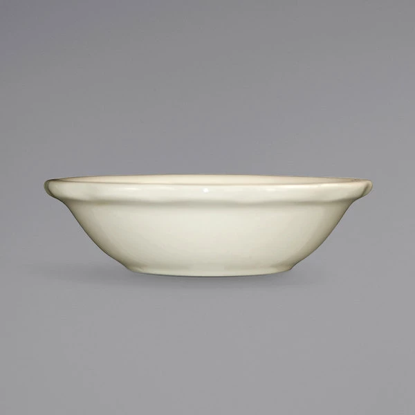 International Tableware VI-11 Victoria 6 Oz. Ivory (American White) Scalloped Edge Stoneware Fruit Bowl - 36/Case 1 International Tableware VI-11 Victoria 6 Oz. Ivory (American White) Scalloped Edge Stoneware Fruit Bowl - 36/Case