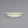International Tableware VI-115 Victoria 26 Oz. Ivory (American White) Scalloped Edge Stoneware Pasta Bowl - 12/Case