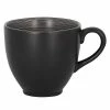 RAK Porcelain TRCLCU28BG Trinidad 9.45 Oz. Grey And Black Porcelain Cup - 12/Case