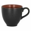 RAK Porcelain TRCLCU28BW Trinidad 9.45 Oz. Walnut And Black Porcelain Cup - 12/Case