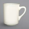International Tableware 87241-01 Roma 8.5 Oz. Ivory (American White) Rolled Edge Porcelain Toledo Mug - 36/Case