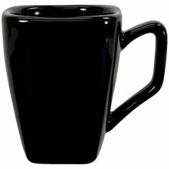 International Tableware EL-1-BL Elite Harvest 8 Oz. Square Blackberry Porcelain Tall Cup - 36/Case
