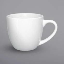 International Tableware DO-57 Dover 11 Oz. European White Porcelain Cappuccino Cup - 36/Case