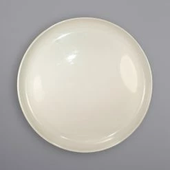 International Tableware PZ-14-AW Roma 13 1/4" Ivory (American White) Stoneware Pizza Plate - 6/Case