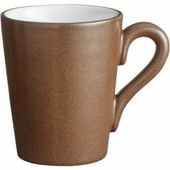 Acopa Embers 12 Oz. Hickory Brown Matte Stoneware Mug - 24/Case -Rak Porcelain shop 2050446
