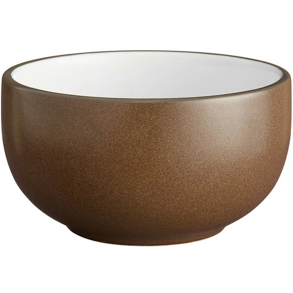 Acopa Embers 18 Oz. Hickory Brown Matte Stoneware Bowl - 12/Case 2 Acopa Embers 18 Oz. Hickory Brown Matte Stoneware Bowl - 12/Case - Image 2