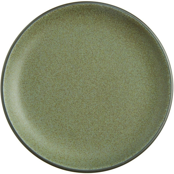 Acopa Embers 7 1/2" Moss Green Matte Coupe Stoneware Plate - 24/Case 2 Acopa Embers 7 1/2" Moss Green Matte Coupe Stoneware Plate - 24/Case - Image 2