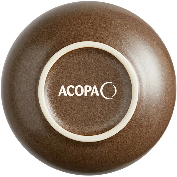 Acopa Embers 18 Oz. Hickory Brown Matte Stoneware Bowl - 12/Case 3 Acopa Embers 18 Oz. Hickory Brown Matte Stoneware Bowl - 12/Case - Image 3