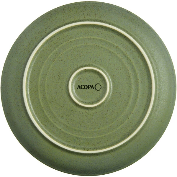 Acopa Embers 7 1/2" Moss Green Matte Coupe Stoneware Plate - 24/Case 3 Acopa Embers 7 1/2" Moss Green Matte Coupe Stoneware Plate - 24/Case - Image 3