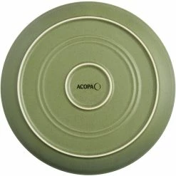 Acopa Embers 10 3/4" Moss Green Matte Coupe Stoneware Plate - 12/Case 6 Acopa Embers 10 3/4" Moss Green Matte Coupe Stoneware Plate - 12/Case -Rak Porcelain shop 2068164