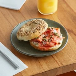 Acopa Embers 7 1/2" Moss Green Matte Coupe Stoneware Plate - 24/Case