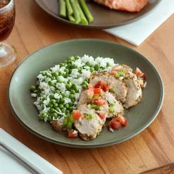 Acopa Embers 10 3/4" Moss Green Matte Coupe Stoneware Plate - 12/Case