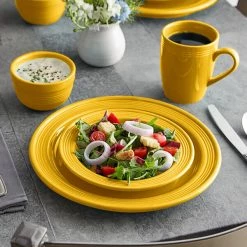 Acopa Capri Mango Orange Stoneware Dinnerware Set With Service For 12 - 48/Pack