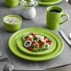 Acopa Capri Bamboo Green Stoneware Dinnerware Set With Service For 12 - 48/Pack