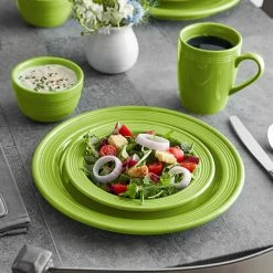 Acopa Capri Bamboo Green Stoneware Dinnerware Set With Service For 12 - 48/Pack