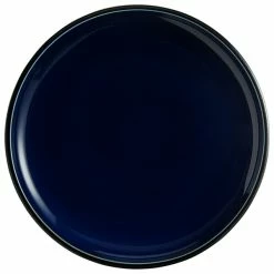 Acopa Keystone 12 1/2" Azora Blue Stoneware Coupe Plate - 12/Case -Rak Porcelain shop 2076361