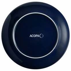 Acopa Keystone 12 1/2" Azora Blue Stoneware Coupe Plate - 12/Case -Rak Porcelain shop 2076362