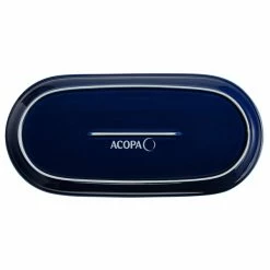 Acopa Keystone 14" X 6 3/4" Azora Blue Stoneware Oblong Coupe Platter - 6/Case 6 Acopa Keystone 14" X 6 3/4" Azora Blue Stoneware Oblong Coupe Platter - 6/Case -Rak Porcelain shop 2076874