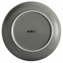 Acopa Keystone 8 1/2" Granite Gray Stoneware Coupe Plate - 24/Case 6 Acopa Keystone 8 1/2" Granite Gray Stoneware Coupe Plate - 24/Case -Rak Porcelain shop 2077487