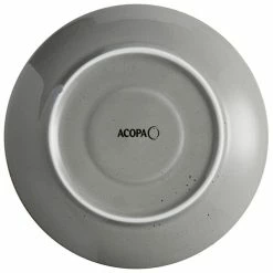 Acopa Keystone 6 1/2" Granite Gray Stoneware Saucer - 36/Case 6 Acopa Keystone 6 1/2" Granite Gray Stoneware Saucer - 36/Case -Rak Porcelain shop 2077536
